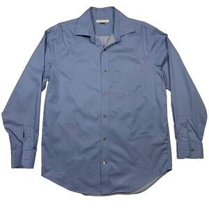 Vintage Banana Republic Blue Long Sleeve Button Up Dress Shirt, Medium 15-15.5